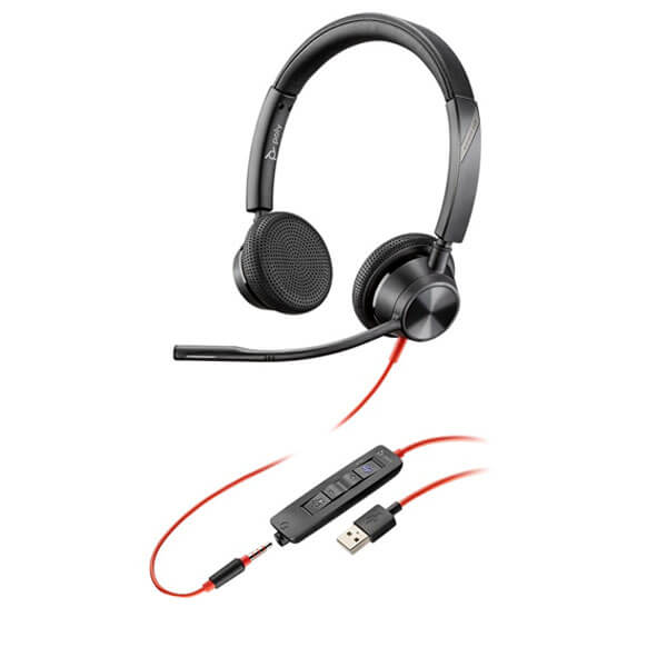 Plantronics Blackwire 3325-M USB MS Teams PC Headset with 3.5mm